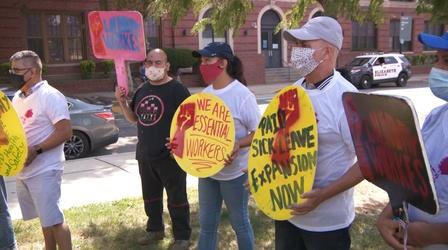 Video thumbnail: NJTV News Workers demand governor enforce COVID-19 safety standards