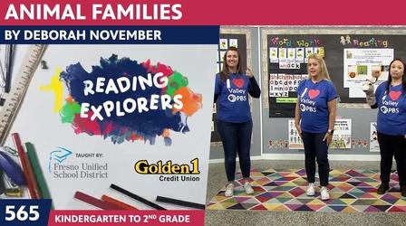 Video thumbnail: Reading Explorers K-2-565: Animal Families by Deborah November