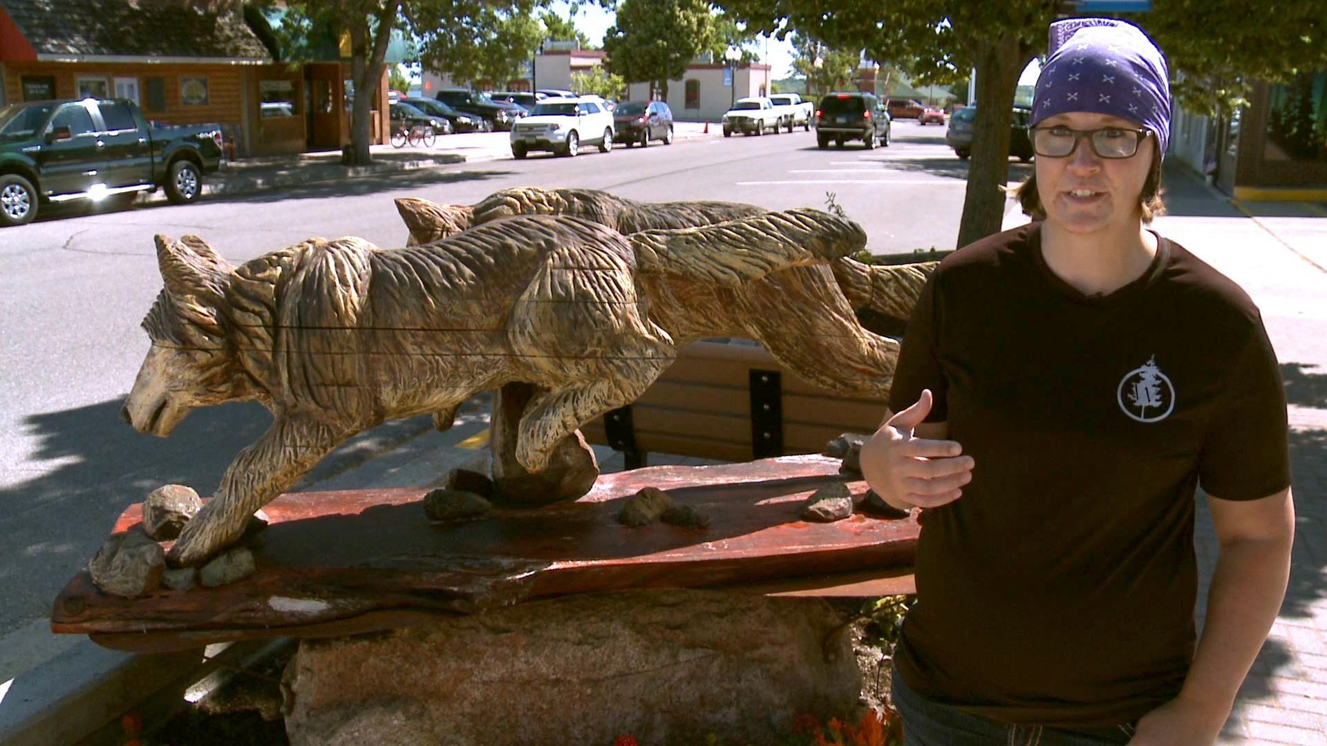 Bemidji Scuplture Walk & Kathy Sanders