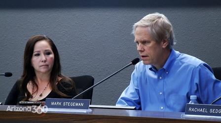 Video thumbnail: Arizona 360 TUSD board resignation, Kathy Hoffman, Arizona Unions
