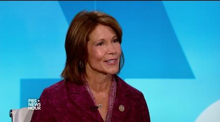 Video thumbnail: PBS NewsHour Bustos: Americans want to hear about values, not divisions