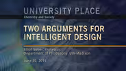 Two Arguments for Intelligent Design