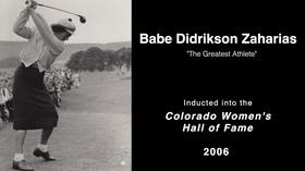 Video thumbnail: Great Colorado Women Babe Didrikson Zaharias