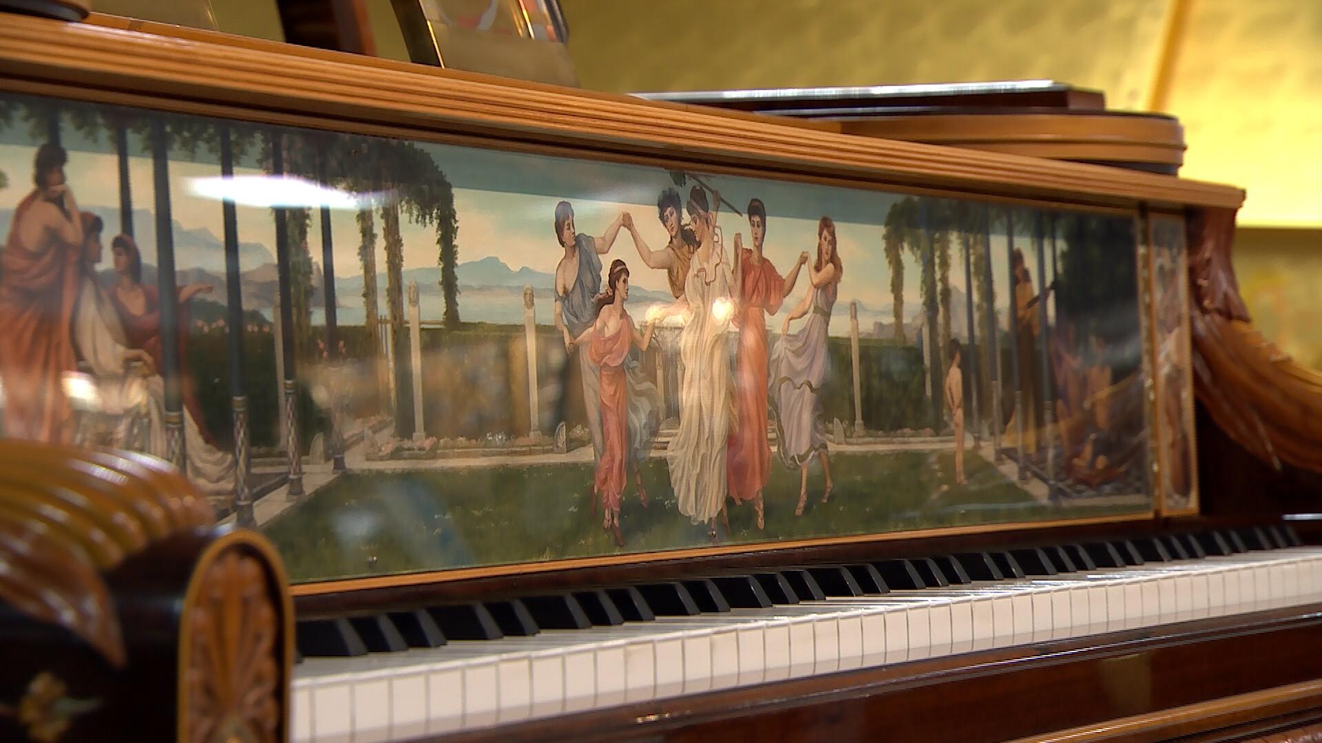 Steinway Art Case Pianos on display in Tallahassee