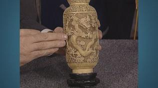 Appraisal: Chinese-style Imitation Ivory Vase, ca. 1950