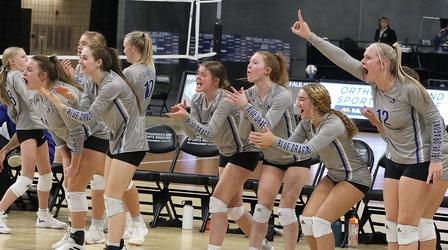 Video thumbnail: High School Activities 2021 A Volleyball | Garretson vs. Dakota Valley