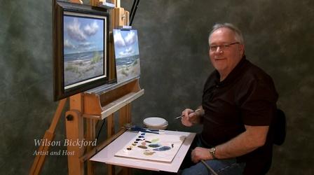Video thumbnail: Painting with Wilson Bickford Wilson Bickford "Ocean Afternoon" Part 2