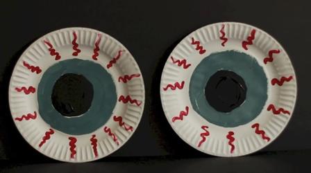 Video thumbnail: Crafts for Kids Spooky Paper Plate Eyes