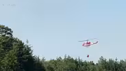 Firefighters battle massive wildfire in Wharton State Forest