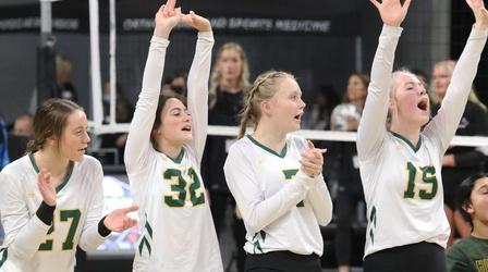 Video thumbnail: High School Activities 2021 A Volleyball | Hill City vs. Parkston