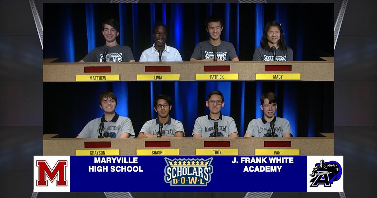 Scholars' Bowl | Maryville vs J. Frank White Academy | Season 39 ...