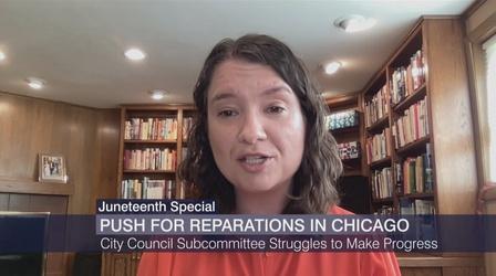 Video thumbnail: Chicago Tonight: Black Voices Push for Reparations in Chicago at a Standstill