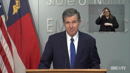 Video thumbnail: NC Emergency Management and Weather 10/06/20 Governor Cooper Briefing (Spanish)