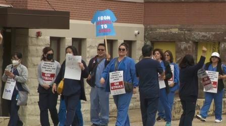Strike at Newark hospital enters fourth week