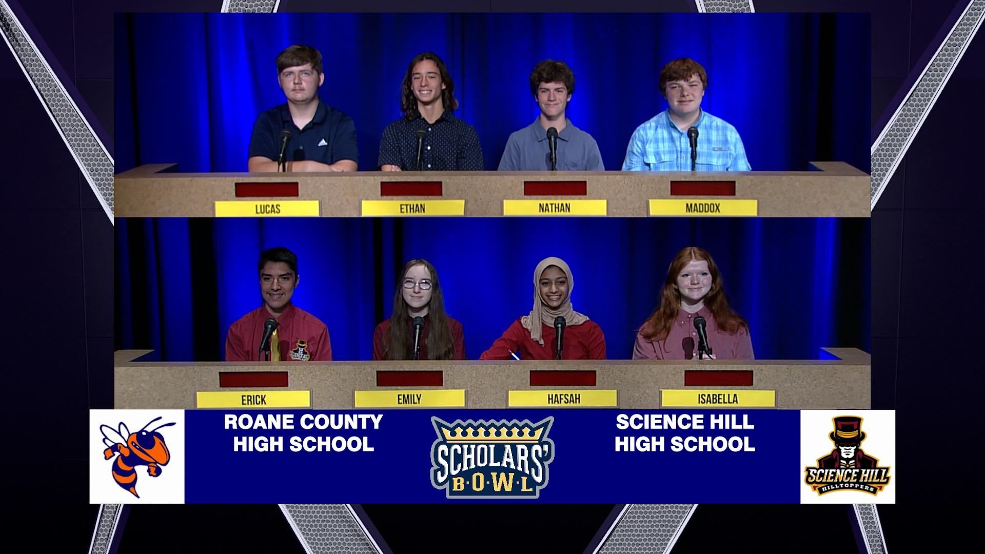 Scholars' Bowl Roane County vs Science Hill Season 40