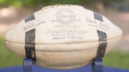 Video thumbnail: Antiques Roadshow Appraisal: Otto Graham Signed Football, ca. 1950