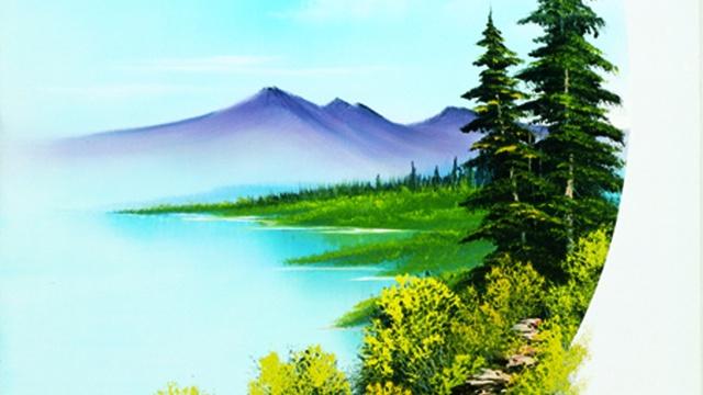 The Best of the Joy of Painting with Bob Ross | Half Oval Vignette