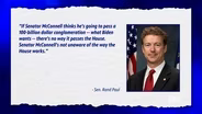 McConnell and Paul Clash On Foreign Aid