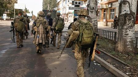 Video thumbnail: PBS NewsHour News Wrap: Ukraine retakes city in eastern Donetsk region