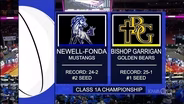 Class 1A — Bishop Garrigan Golden Bears vs. Newell Fonda Mustangs