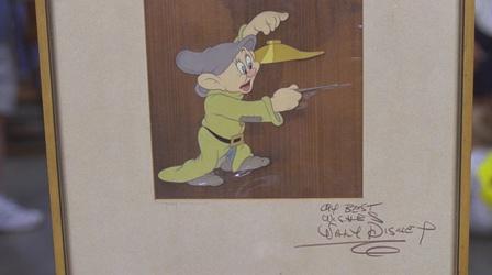 Video thumbnail: Antiques Roadshow Appraisal: Walt Disney-signed "Snow White" Cel, ca. 1938