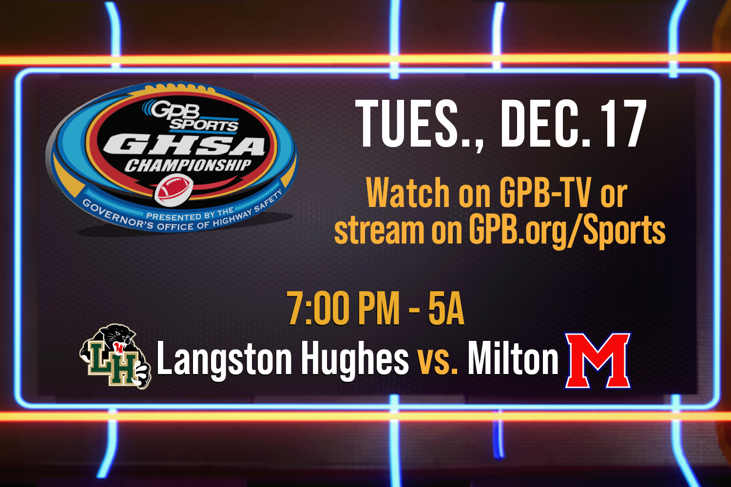 Football Fridays in Georgia 2024 GHSA 5A Football Championship