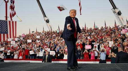 Video thumbnail: PBS NewsHour How Trump and Biden are talking to critical Florida voters