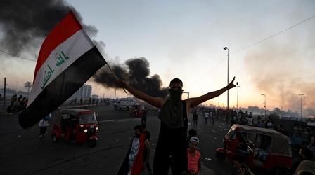 Video thumbnail: PBS NewsHour News Wrap: Iraq prime minister tries easing protest tensions