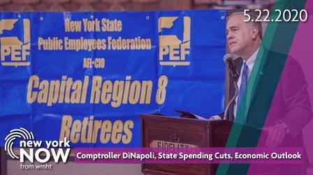 Video thumbnail: New York NOW Comptroller DiNapoli, State Spending Cuts, Economic Outlook