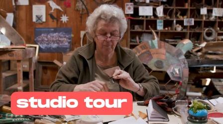 Video thumbnail: AHA! A House for Arts Transforming Scrap into Gold: The Art of Robin Tost