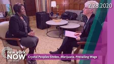Video thumbnail: New York NOW Leader Crystal Peoples-Stokes, Marijuana, Prevailing Wage