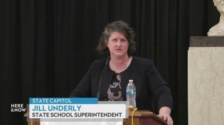 Video thumbnail: Here and Now Underly Gives 2022 State of Education Address for Wisconsin