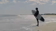 Surfing at Hammocks Beach State Park