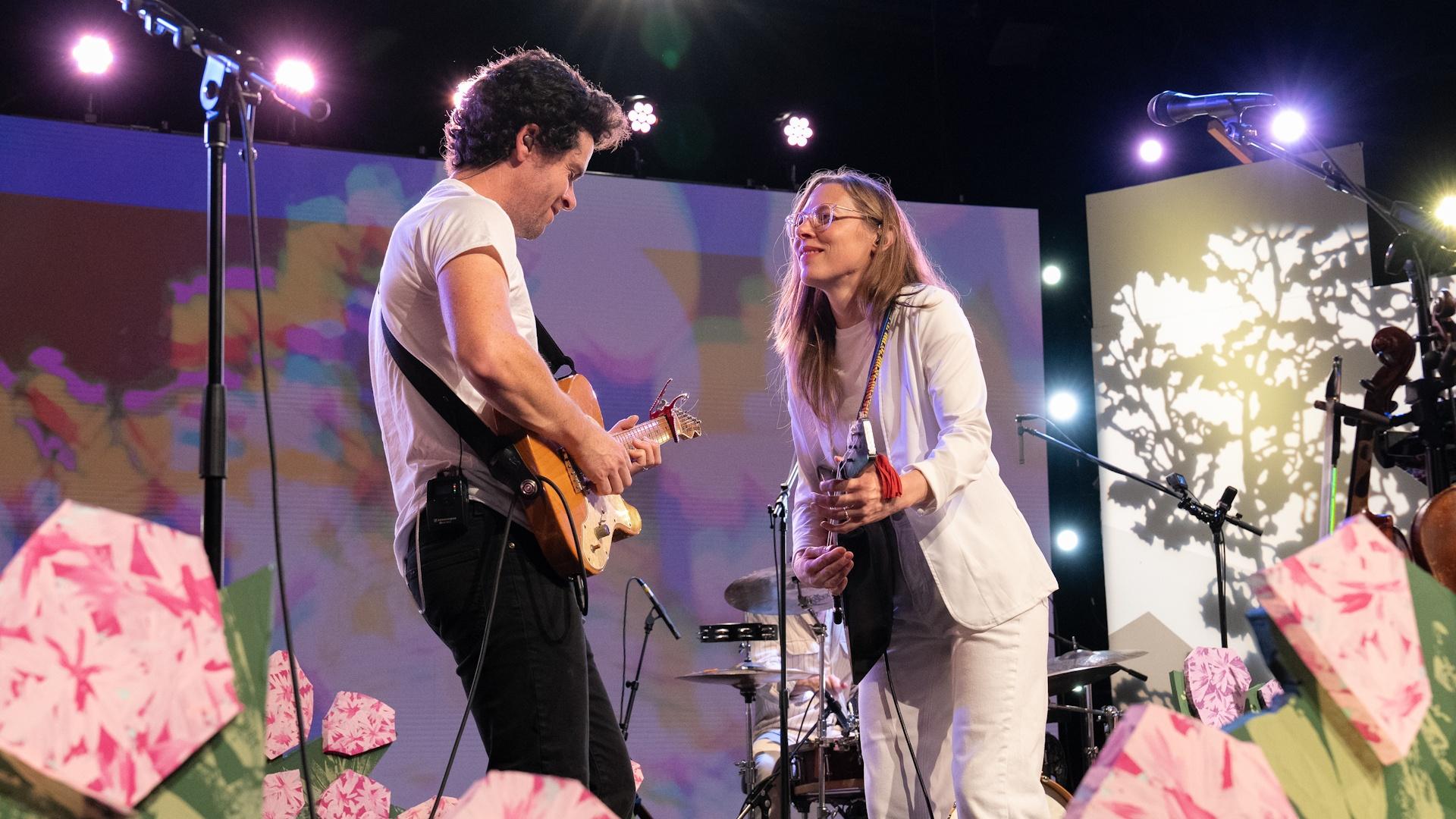 Asheville band River Whyless on the set of Shaped by Sound.