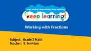 Grade 2 Math Lesson 3: Working with Fractions