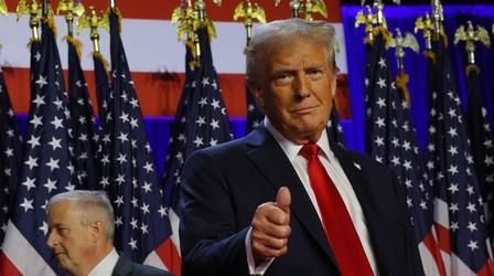Video thumbnail: PBS News Hour Trump prepares for White House return after decisive victory