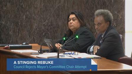 Video thumbnail: Chicago Tonight Spotlight Politics: Council Rejects Lightfoot's Chair Pick