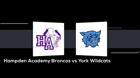 Video thumbnail: Maine High School Basketball Tournament Hampden Academy vs. York Boys Class A 2020 State Final