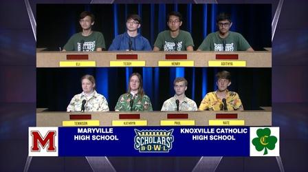 Video thumbnail: Scholars' Bowl Maryville vs Knoxville Catholic