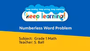 Grade 1 Math: Numberless Word Problems