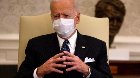Video thumbnail: PBS NewsHour News Wrap: Biden backs $1,400 stimulus payments