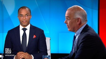 Video thumbnail: PBS NewsHour Brooks and Capehart on Mueller statement, Trump vs. McCain