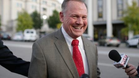 Video thumbnail: PBS NewsHour News Wrap: Political fallout continues over Roy Moore report
