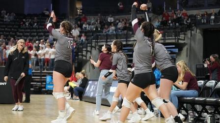 Video thumbnail: High School Activities 2021 B Volleyball | Arlington vs. Aberdeen Christian