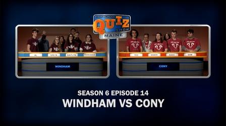 Video thumbnail: High School Quiz Show: Maine Windham vs Cony