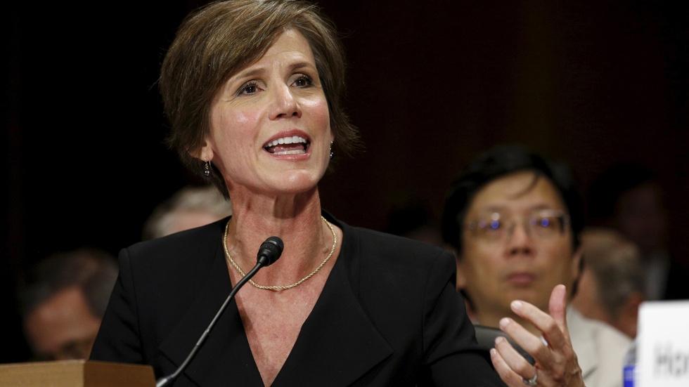 Yates testifying on ousted national security adviser Flynn image