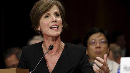 Video thumbnail: PBS NewsHour Yates testifying on ousted national security adviser Flynn