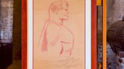Appraisal: 1943 Jerry Siegel & Joe Shuster-signed Superman Sketch