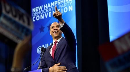 Video thumbnail: PBS NewsHour Booker: Impeachment inquiry 'not about popularity'