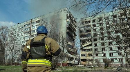 Video thumbnail: PBS NewsHour News Wrap: Russian missiles hit residential targets